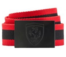 Ремень унисекс Ferrari Fanwear Belt, Rosso Corsa - Black